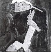 Egon Schiele Lyricist oil painting on canvas